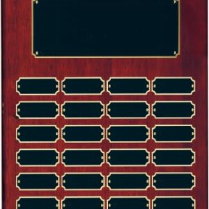 24 Plate Rosewood Piano Finish Completed Perpetual Plaque